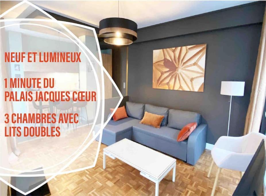Les Quatre Piliers - 1 Min Palais Jacques Coeur Apartment Bourges Exterior photo